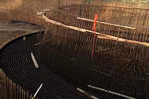南平砼烟囱新建施工现场